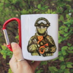 Металева чашка з карабіном "Захисник"
