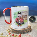 Металева чашка з карабіном "Мольфар"