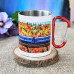 Металева чашка з карабіном "Осіннє Яремче"
